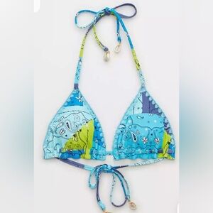 Aerie Teal and Lime Bikini Set